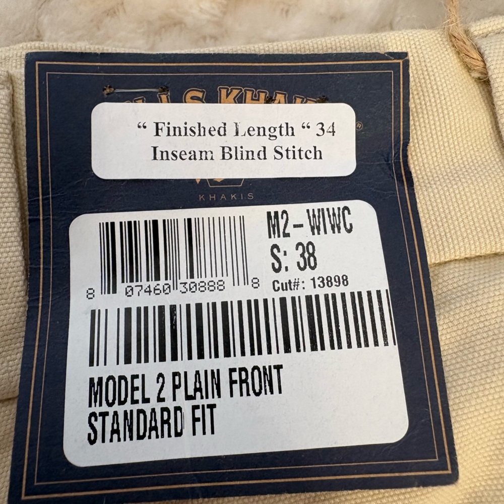 Khakis Co. Men's Tan Chinos - Standard Fit